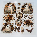 #164 Creepin it Couture Brown Double sided Decal Sheet  ( 3 variants)