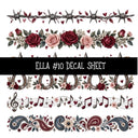 Ella UV DTF Decal sheets 12 Designs available