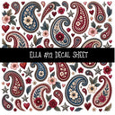 Ella UV DTF Decal sheets 12 Designs available