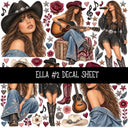 Ella UV DTF Decal sheets 12 Designs available
