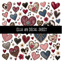 Ella UV DTF Decal sheets 12 Designs available