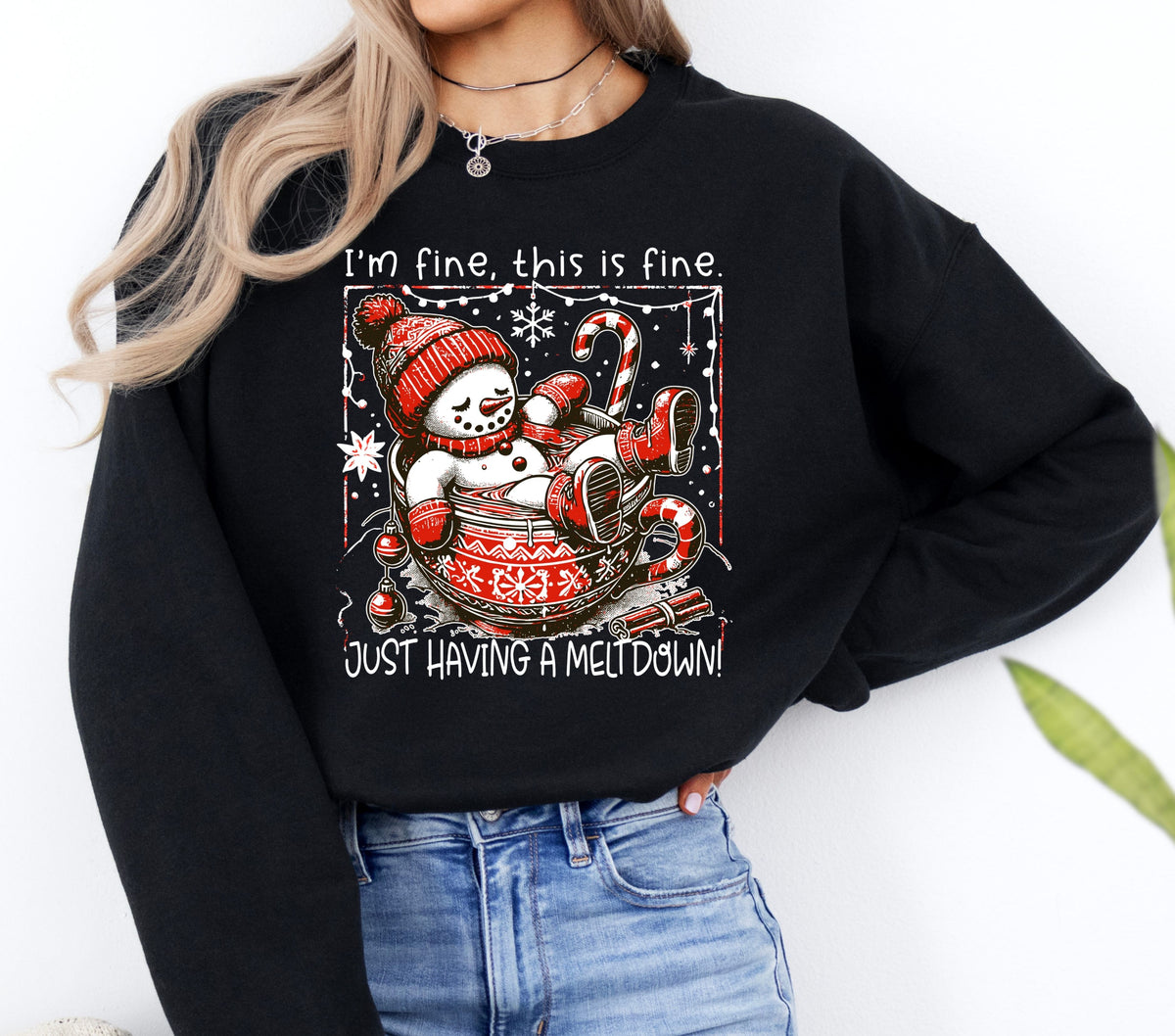 I'm fine meltdown DTF Transfers