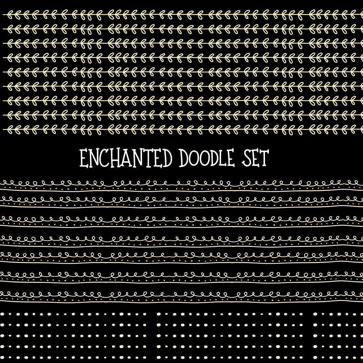 Enchanted Doodle Patchwork Set