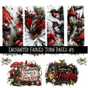 Enchanted Fairies Torn Pages UV DTF Decal sheets 9 Designs available