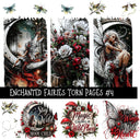 Enchanted Fairies Torn Pages UV DTF Decal sheets 9 Designs available