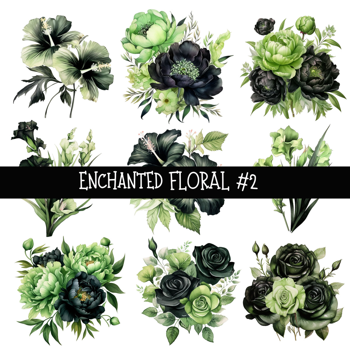 Enchanted Floral UV DTF Decal sheets 3 to choose from