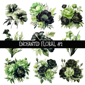 Enchanted Floral UV DTF Decal sheets 3 to choose from