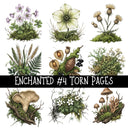Enchanted Torn Pages UV DTF Decal sheets 5 designs available