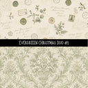 Evergreen Christmas precut Duo 12x12 vinyl sheet