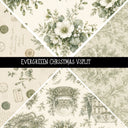 Evergreen Christmas precut Vsplit 12x12 vinyl sheet