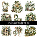 Evergreen Christmas UV DTF Decal sheets 10 Designs available