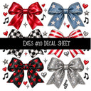Exes UV DTF Decal sheets 11 Designs available
