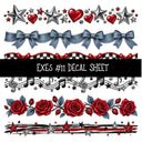 Exes UV DTF Decal sheets 11 Designs available