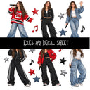 Exes UV DTF Decal sheets 11 Designs available