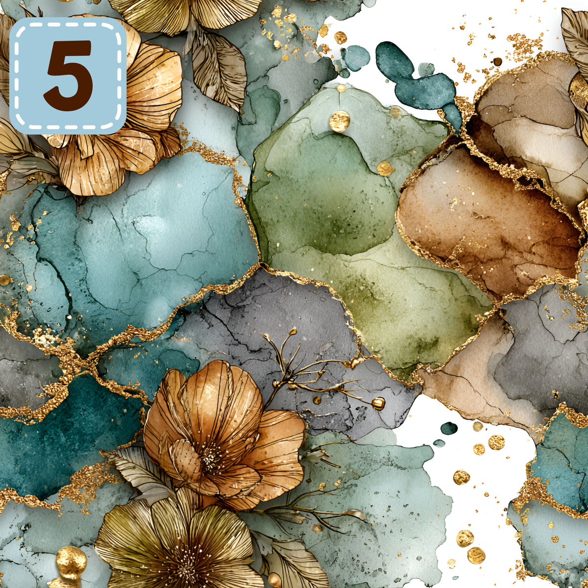 Fable and Foil collection- 2 sizes vinyl sheets-18 designs available
