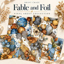 Fable and Foil collection- 2 sizes vinyl sheets-18 designs available