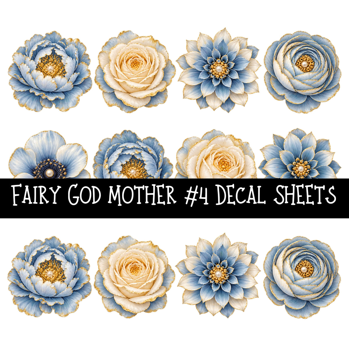 Fairy God Mother Torn Pages UV DTF Decal sheets 6 Designs available