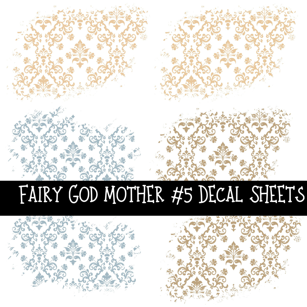 Fairy God Mother Torn Pages UV DTF Decal sheets 6 Designs available