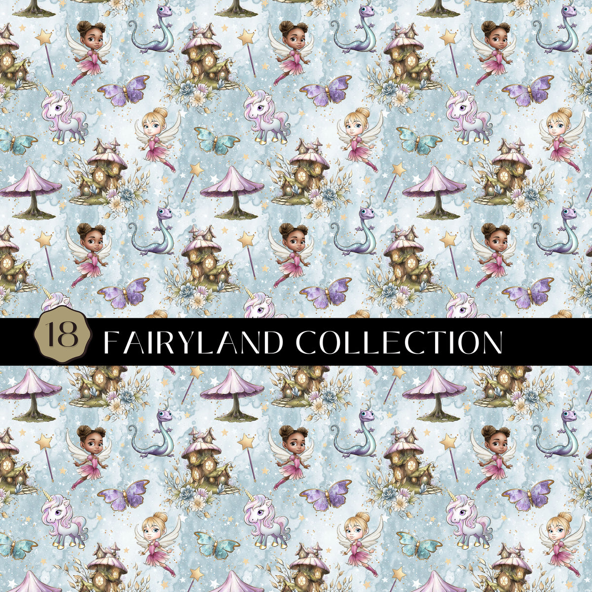 Fairyland Collection Vinyl collection- 12x12 vinyl sheets-20 designs available