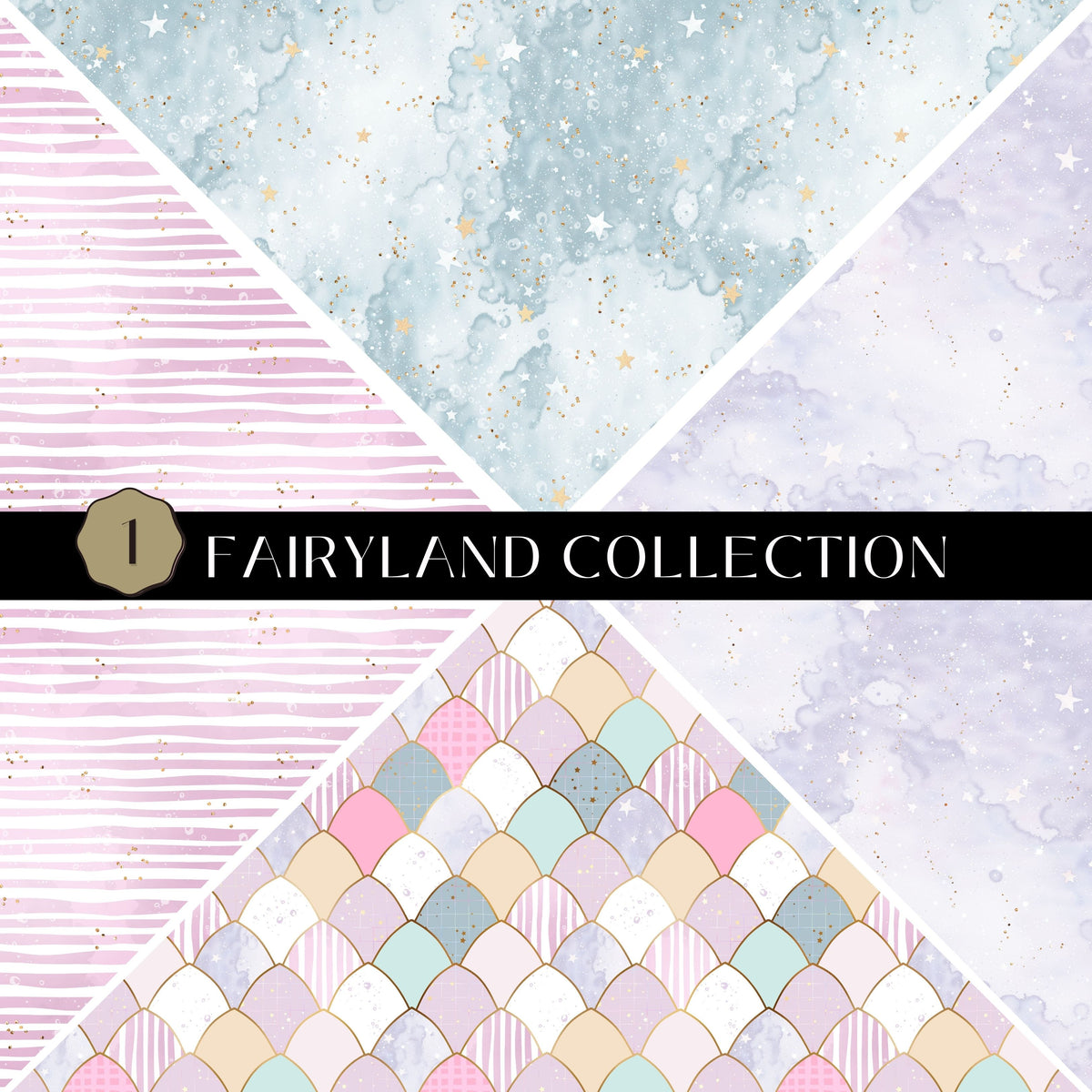 Fairyland precut Vsplit 12x12 vinyl sheet 2 Designs