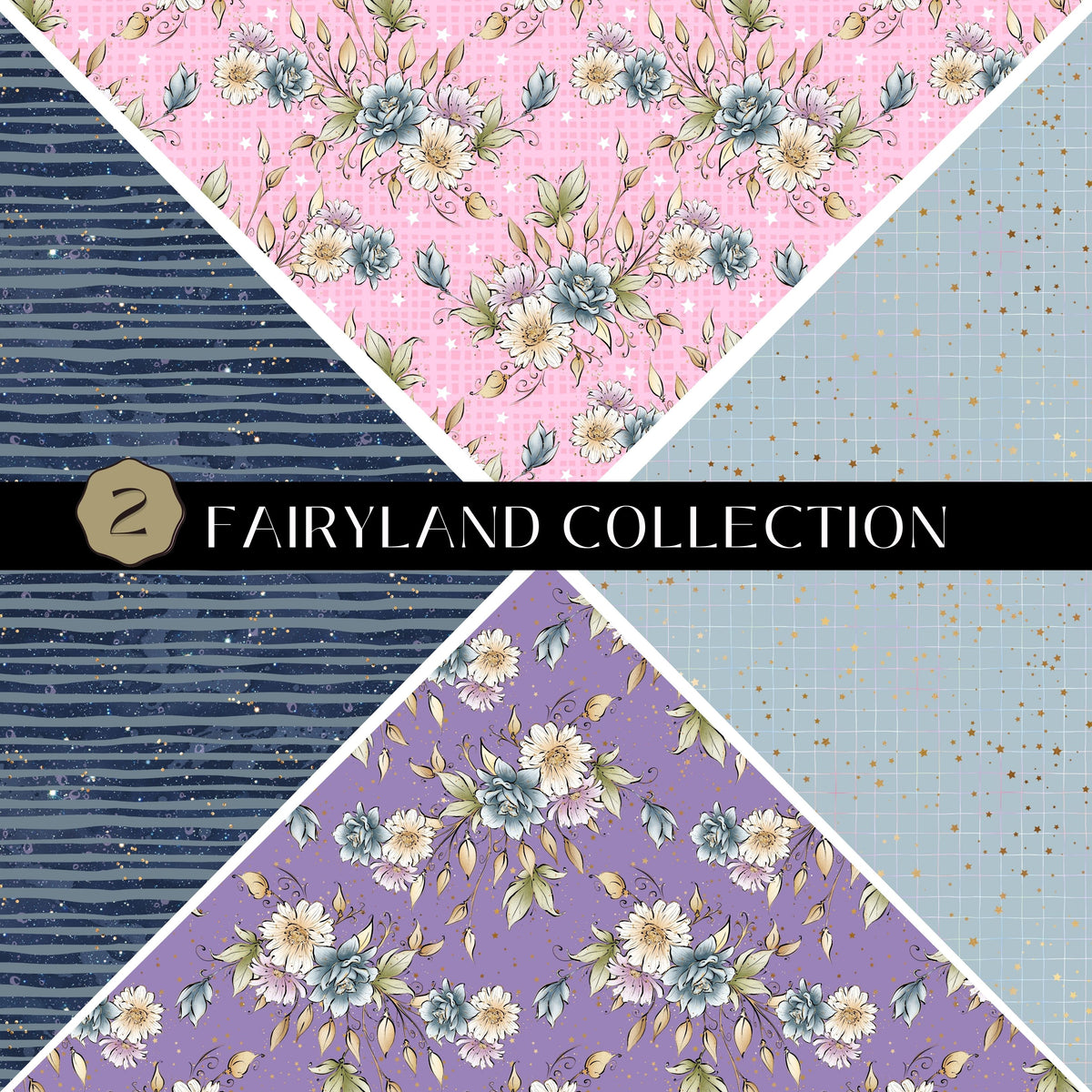 Fairyland precut Vsplit 12x12 vinyl sheet 2 Designs