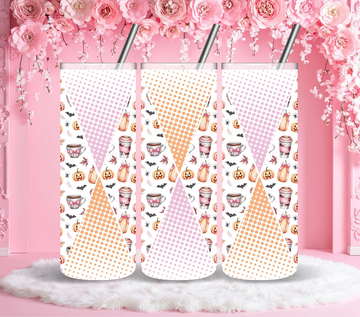 PSL Halloween Precut Diamonds vinyl tumbler wraps