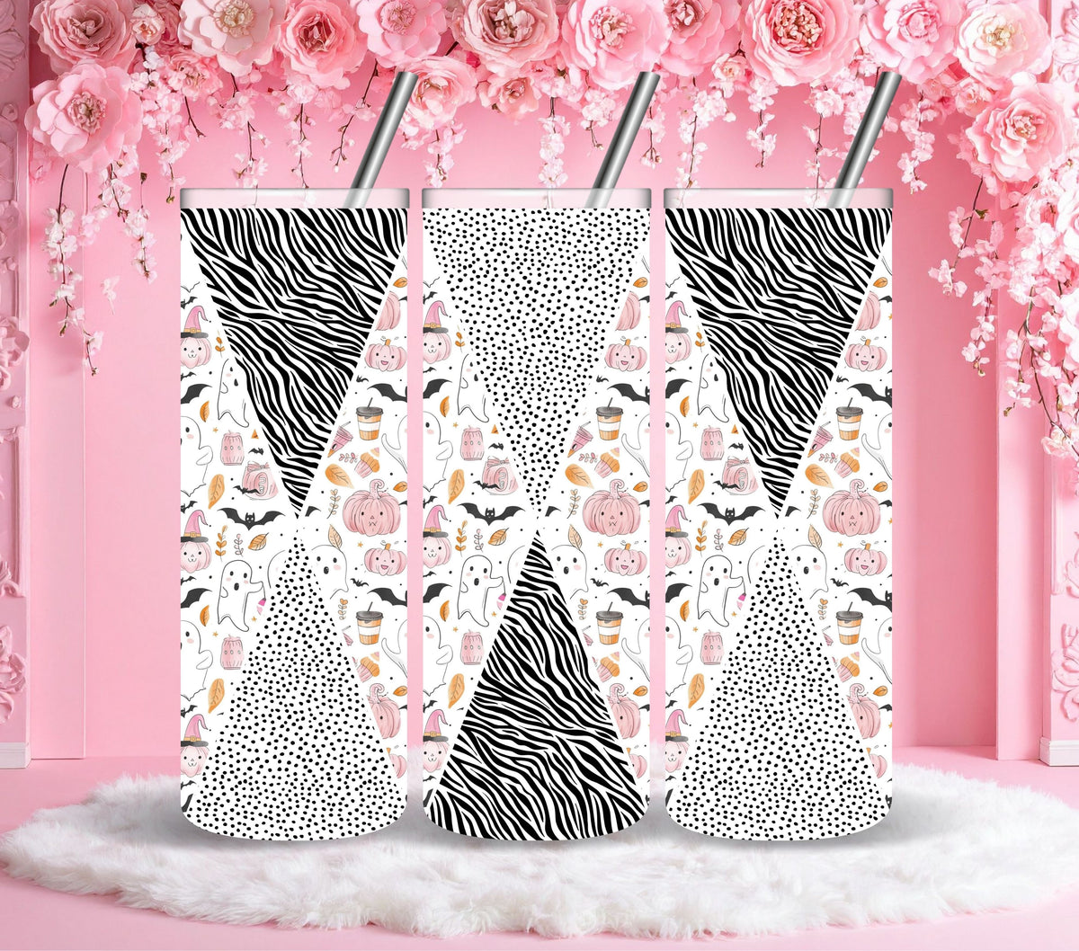 Wild Halloween Precut Diamonds vinyl tumbler wraps