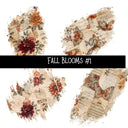 Fall Blooms Torn Pages UV DTF Decal sheets 7 Designs available