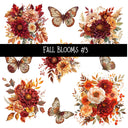 Fall Blooms Torn Pages UV DTF Decal sheets 7 Designs available