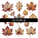 Fall Blooms Torn Pages UV DTF Decal sheets 7 Designs available