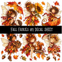 Fall Fairies UV DTF Decal sheets 12 Designs available