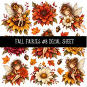 Fall Fairies UV DTF Decal sheets 12 Designs available