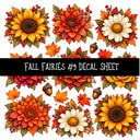 Fall Fairies UV DTF Decal sheets 12 Designs available