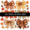 Fall Fairies UV DTF Decal sheets 12 Designs available