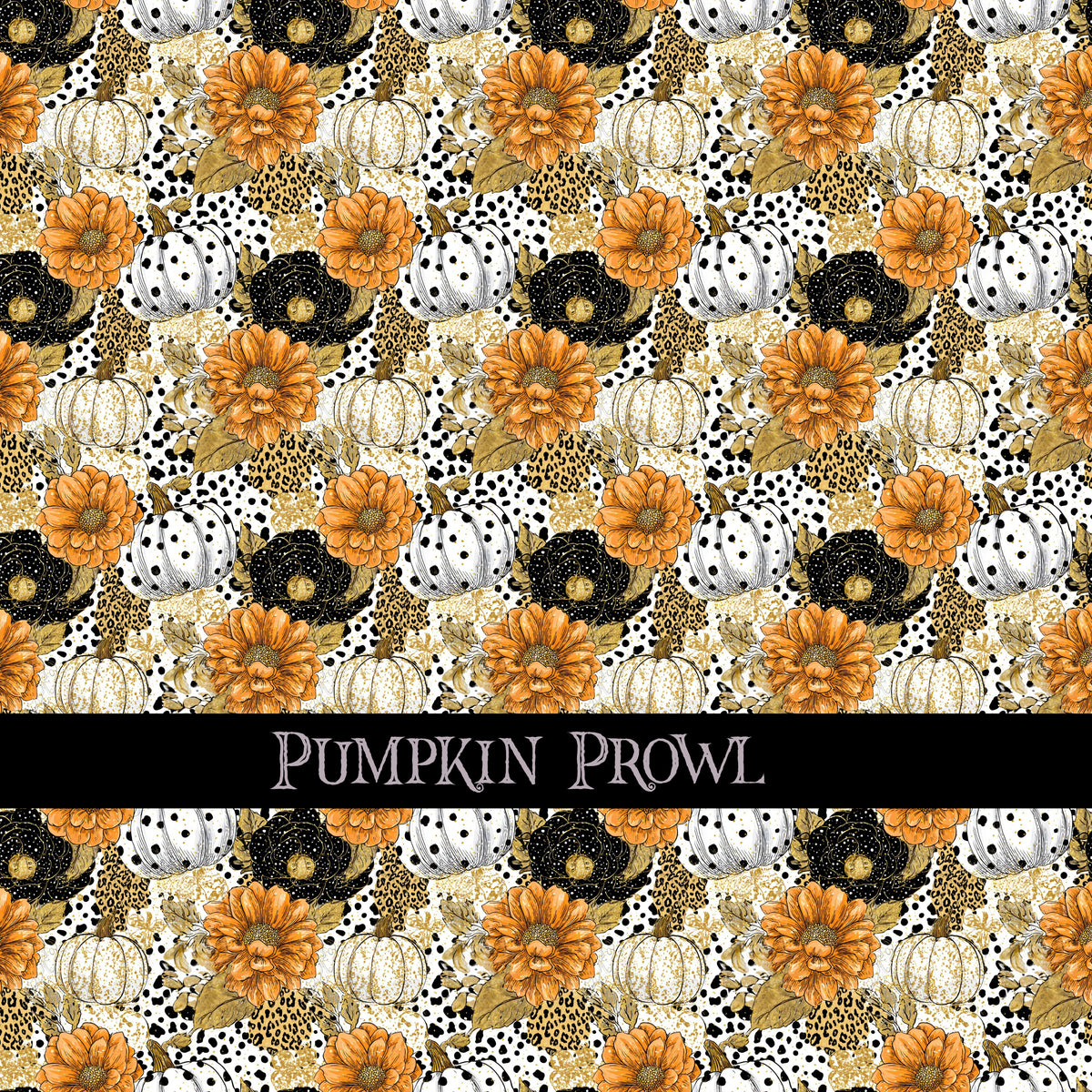Pumpkin Prowl 12x12 vinyl sheet