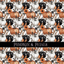 Pumpkin & Petals 12x12 vinyl sheet