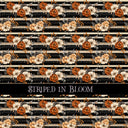 Striped in Bloom 12x12 vinyl sheet