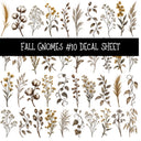 Fall Gnomes UV DTF Decal sheets 13 Designs available