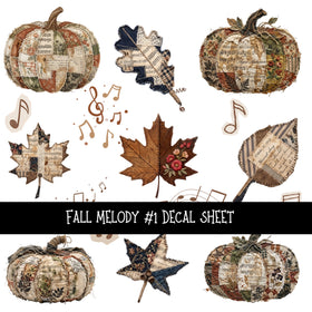 Fall Melody UV DTF Decal sheets 2 Designs available