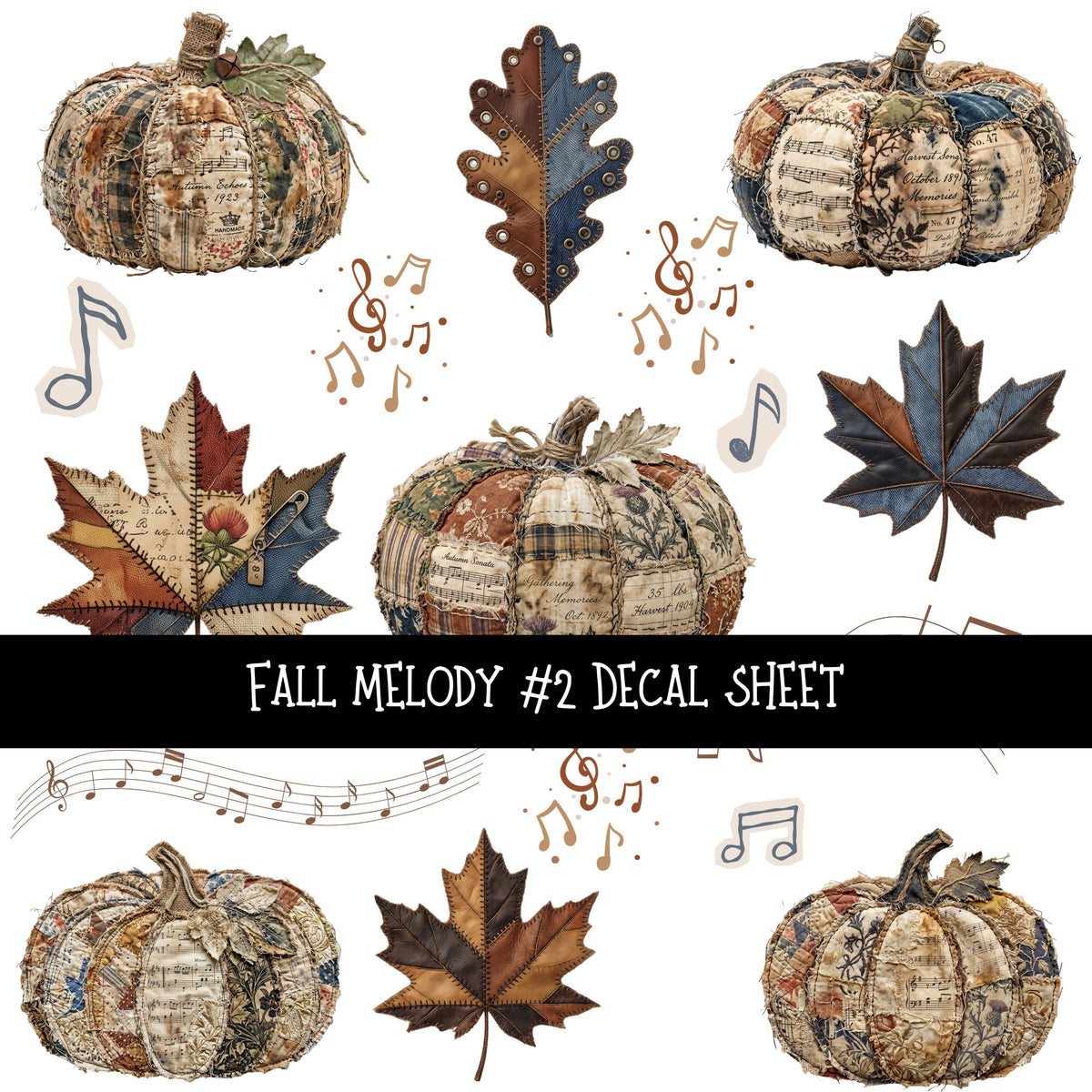 Fall Melody UV DTF Decal sheets 2 Designs available