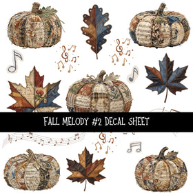 Fall Melody UV DTF Decal sheets 2 Designs available