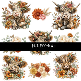 Fall Moo-d UV DTF Decal sheets 2 Designs available