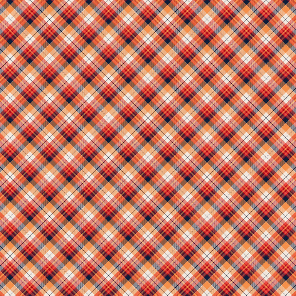 Fall Plaid - Adhesive Vinyl
