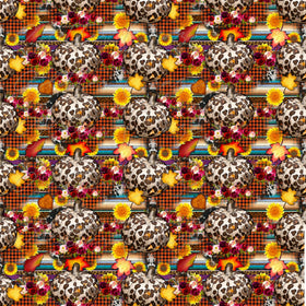 Fall pumpkin Plaid Adhesive Vinyl