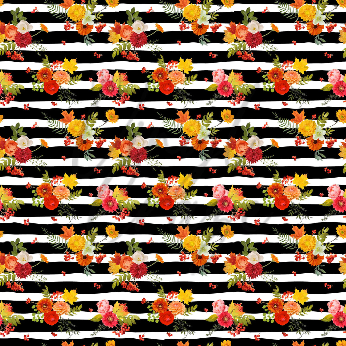 Fall Stripes - Adhesive Vinyl