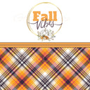 Fall Vibes plaid wrap or 12x12 sheet