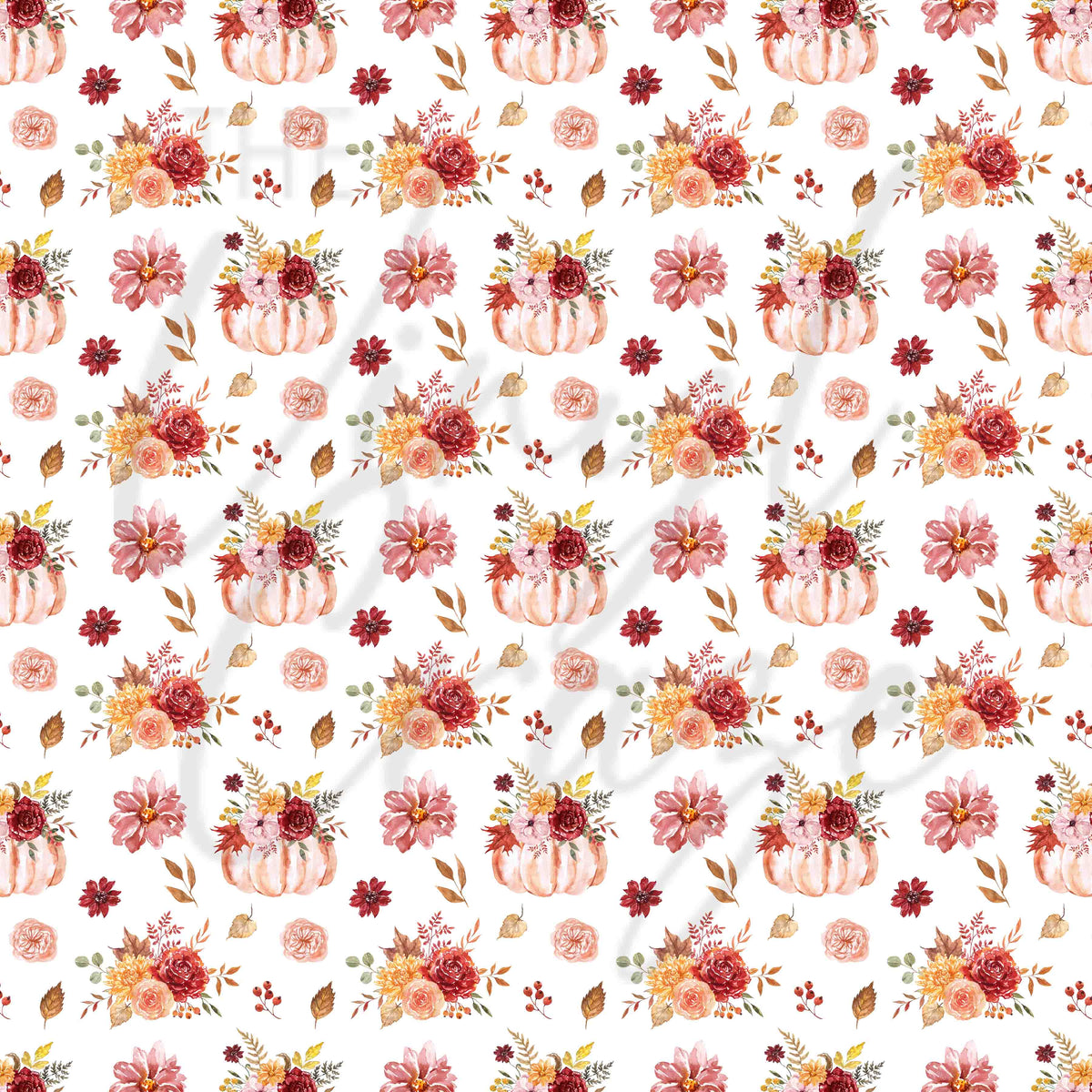 Fall Pumpkins and Floral Adhesive Vinyl