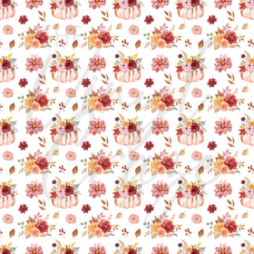 Fall Pumpkins and Floral Adhesive Vinyl