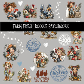 Farm Fresh Doodle Patchwork Set