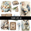 Farm Life torn Pages UV DTF Decal sheets 3 designs available